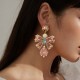 Wholesale Luxury Pink Rhinestone Bowknot Drop Earrings Wholesale Luxury Pink Rhinestone Bowknot Drop Earrings